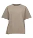T-shirt Motif/style Asymétrique Femme Kaki French Connection-2