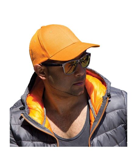 Result Headwear Unisex Adult Memphis Brushed Cotton Cap (Orange) - UTPC5745