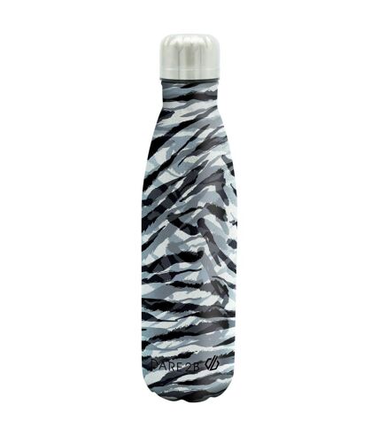 Dare 2B Zebra Print Metal Water Bottle (Black/White) (One Size) - UTRG6771