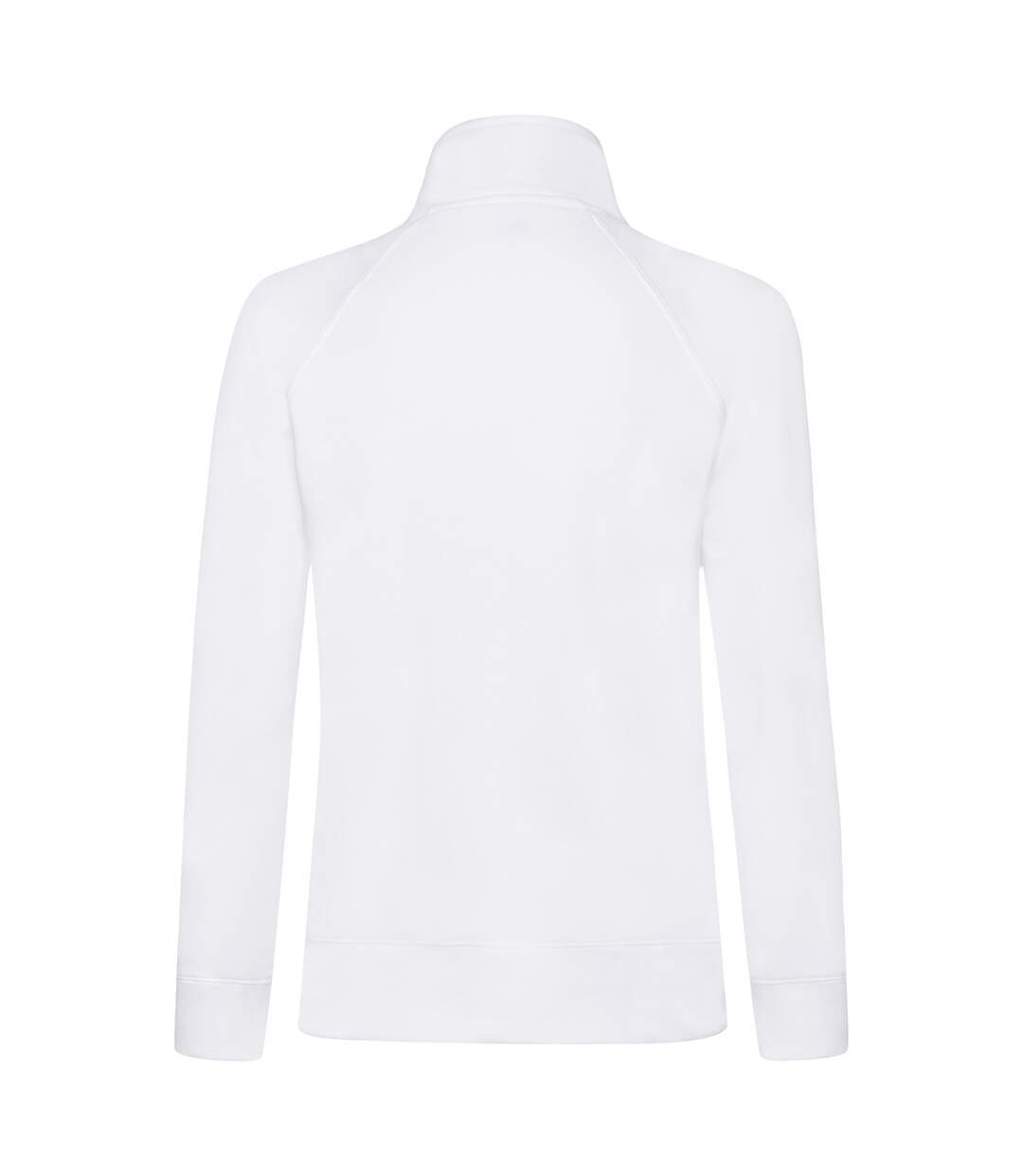 Womens/ladies Premium Sweat Jacket White Fruit Of The Loom-2