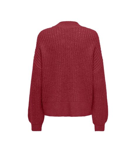 Pull rouge femme only rubine
