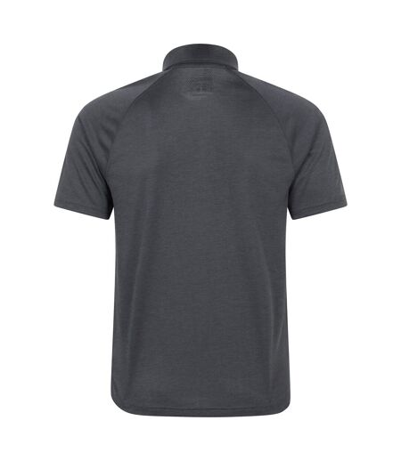 Mens volley isocool polo shirt charcoal Mountain Warehouse