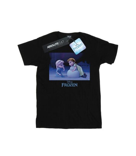 Disney - T-shirt FROZEN BUILD A SNOWMAN - Femme (Noir) - UTBI24727
