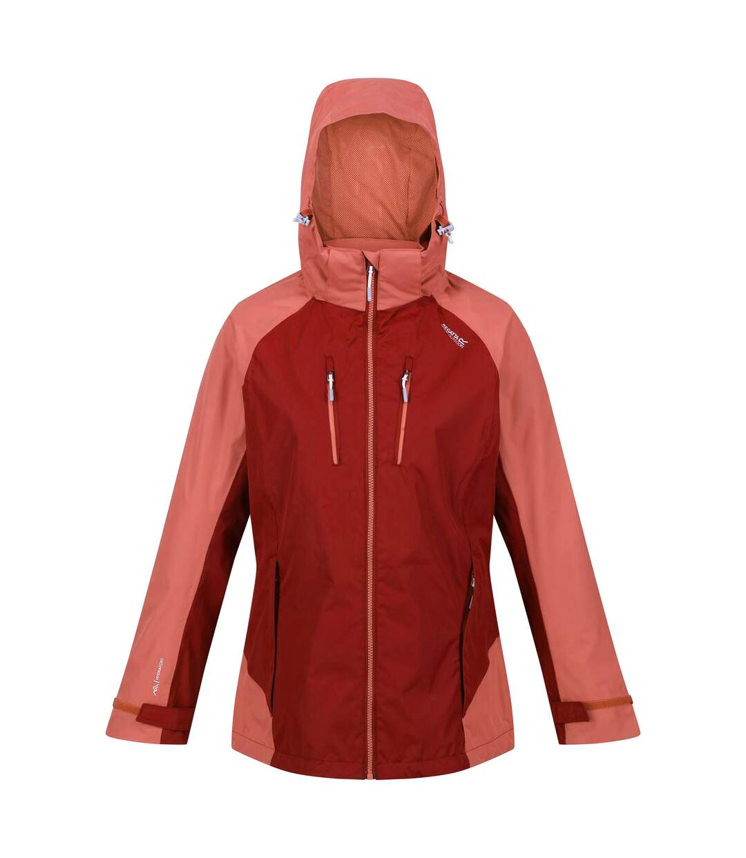 Veste imperméable calderdale femme rouge foncé / corail clair Regatta-1