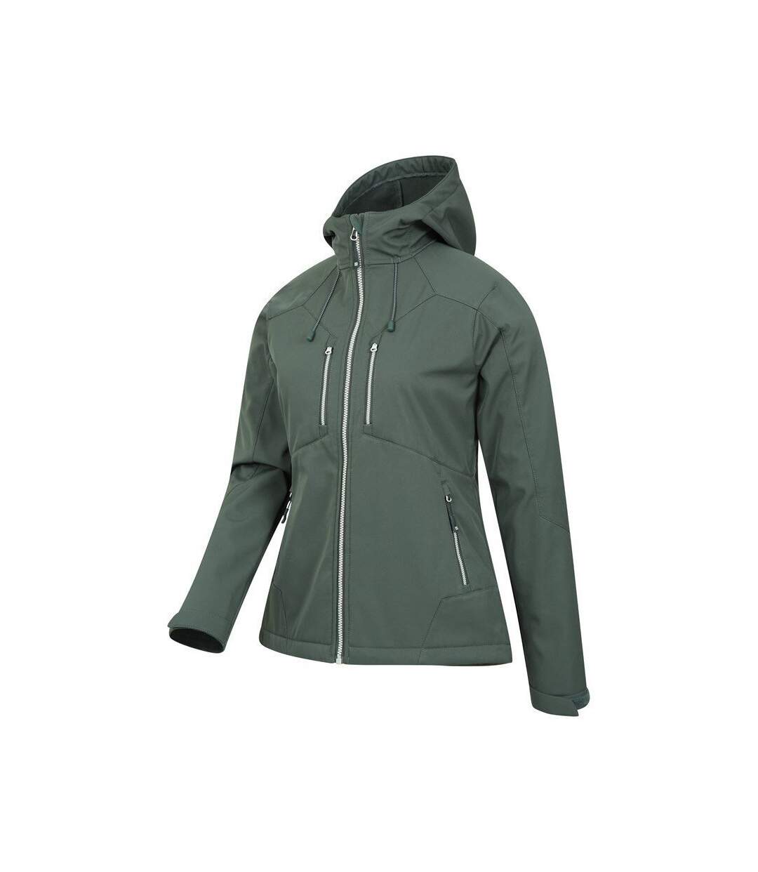 Veste softshell helsinki femme kaki Mountain Warehouse-3