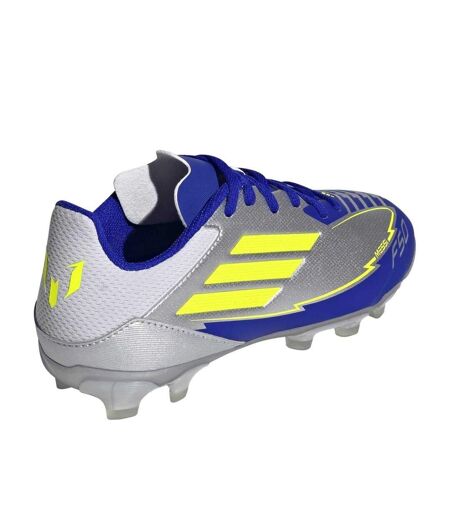 Unisex Adult F50 Messi Club Firm Ground Football Boots Yellow Blue Adidas