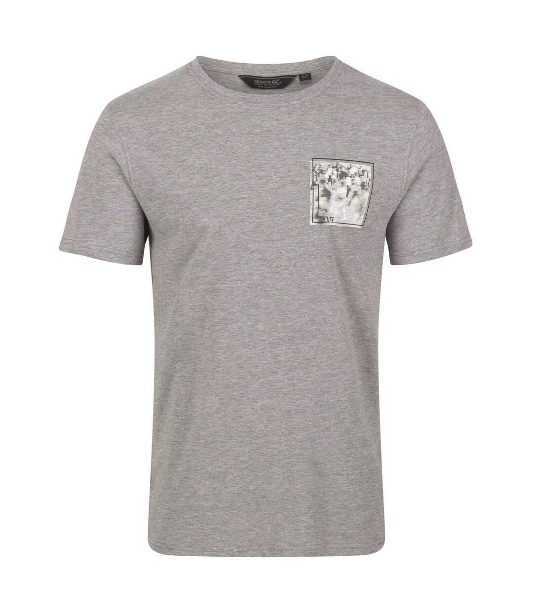 Regatta Mens Cline VI Marl Cotton T-Shirt (Gris argenté) - UTRG6844-1