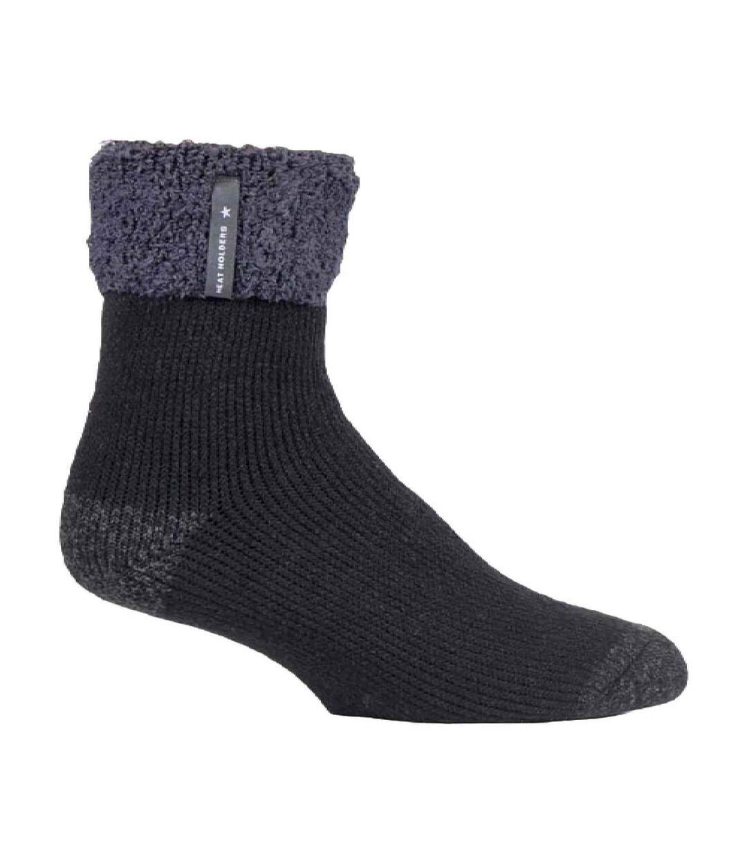 Mens Warm Luxury Fleece Lined Thermal Lounge Bed Socks-1