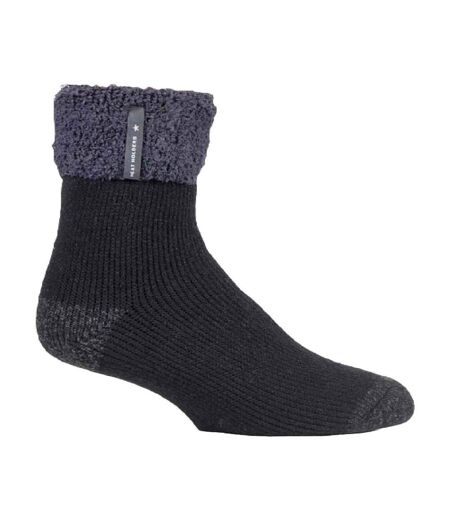 Mens Warm Luxury Fleece Lined Thermal Lounge Bed Socks