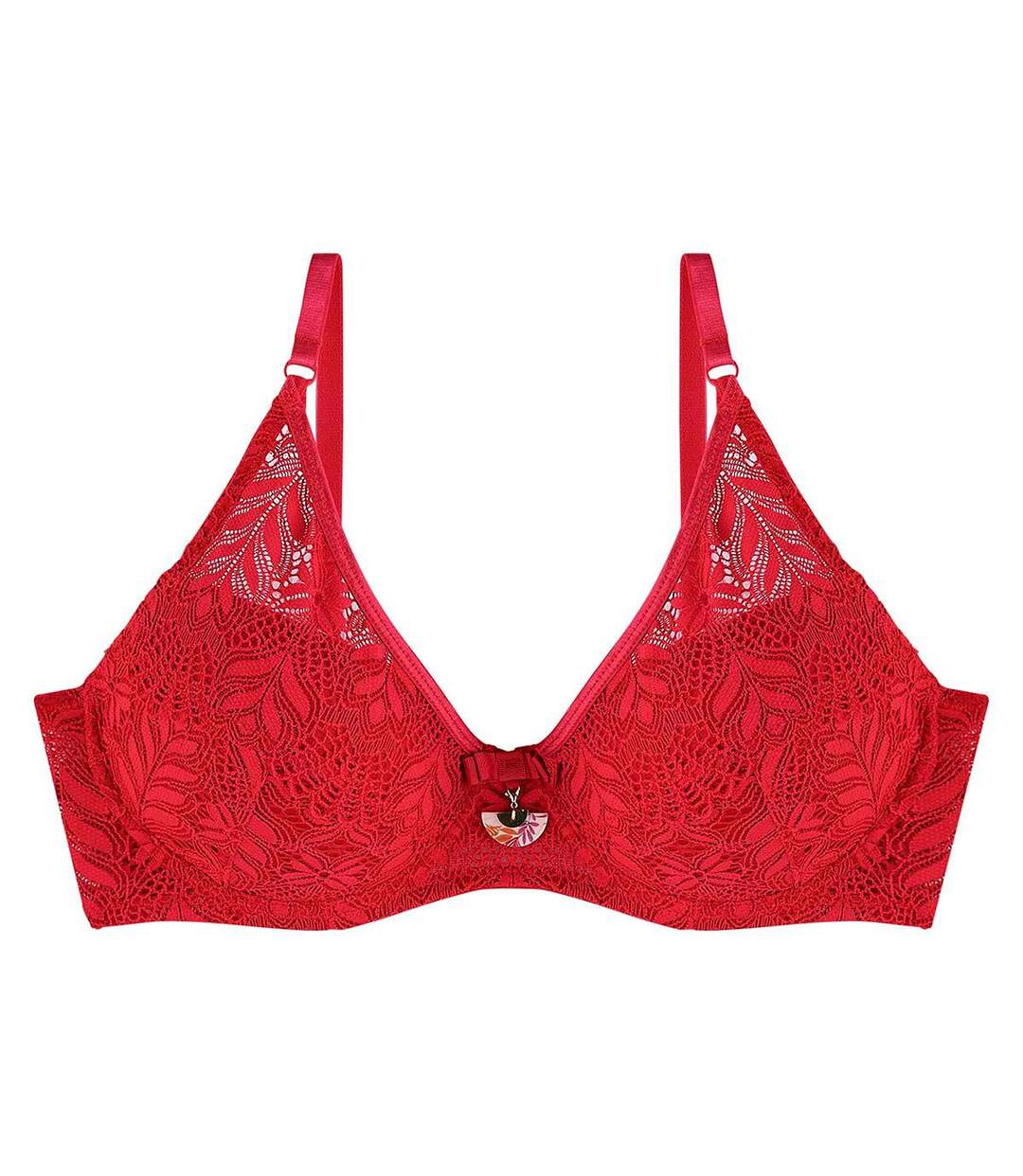 Soutien-gorge ampliforme coque moulée rouge Pile ou face-1