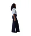 Womens/ladies Wide Leg Shaping Jeans Darkest Sky Levis-4