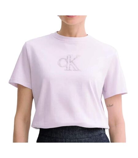 T-Shirt violet femme calvin klein jeans classic