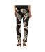 Pantalon fluide noir/beige femme vero moda joy - l-2