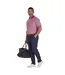Mens Two Tone Pique Polo Shirt Berry Raging Bull-1