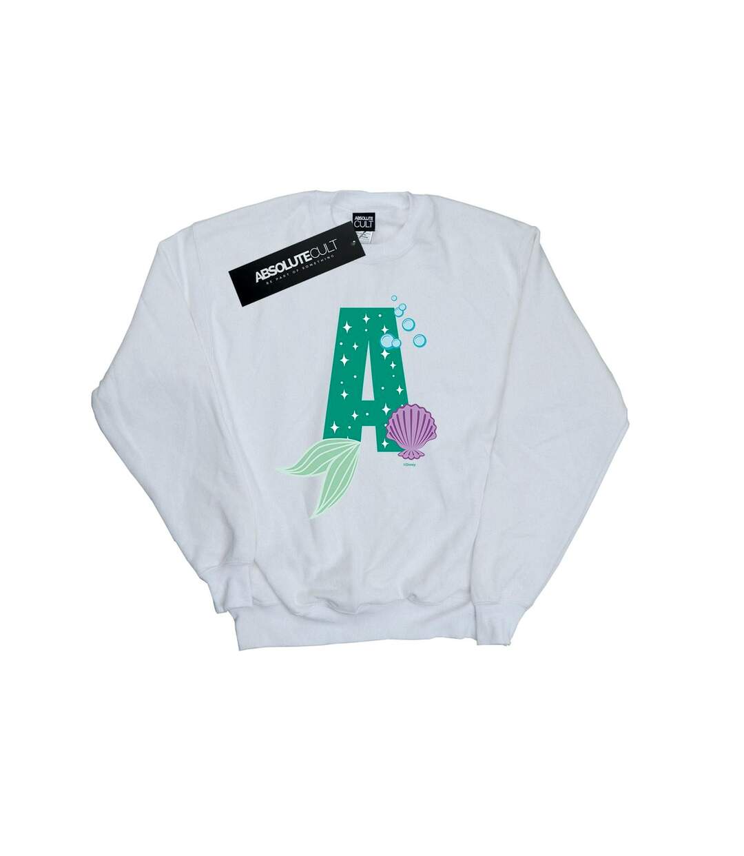 Disney Sweat-shirt Womens/Ladies Alphabet A Is For Ariel (Blanc) - UTBI50651-1