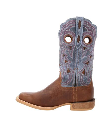 Bottes De Cowboy Lady Rebel Pro Femme Marron Clair Bleuet Durango
