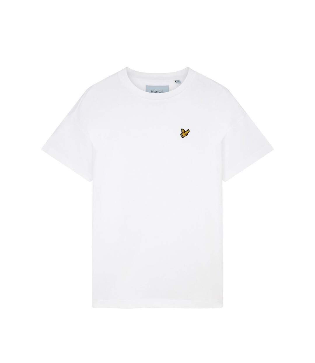T-shirt Ample Manches Courtes Motif/style Logo Brodé Homme Blanc Lyle & Scott-2