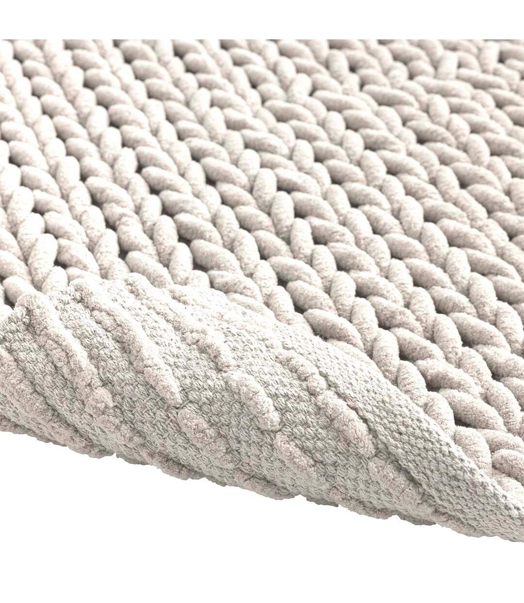 Tapis de Bain en Chenille Ariel 50x80cm Naturel-4