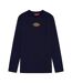 T-shirt Manches Longues Motif/style Logo Ovale Homme Bleu Marine Fenchurch-1