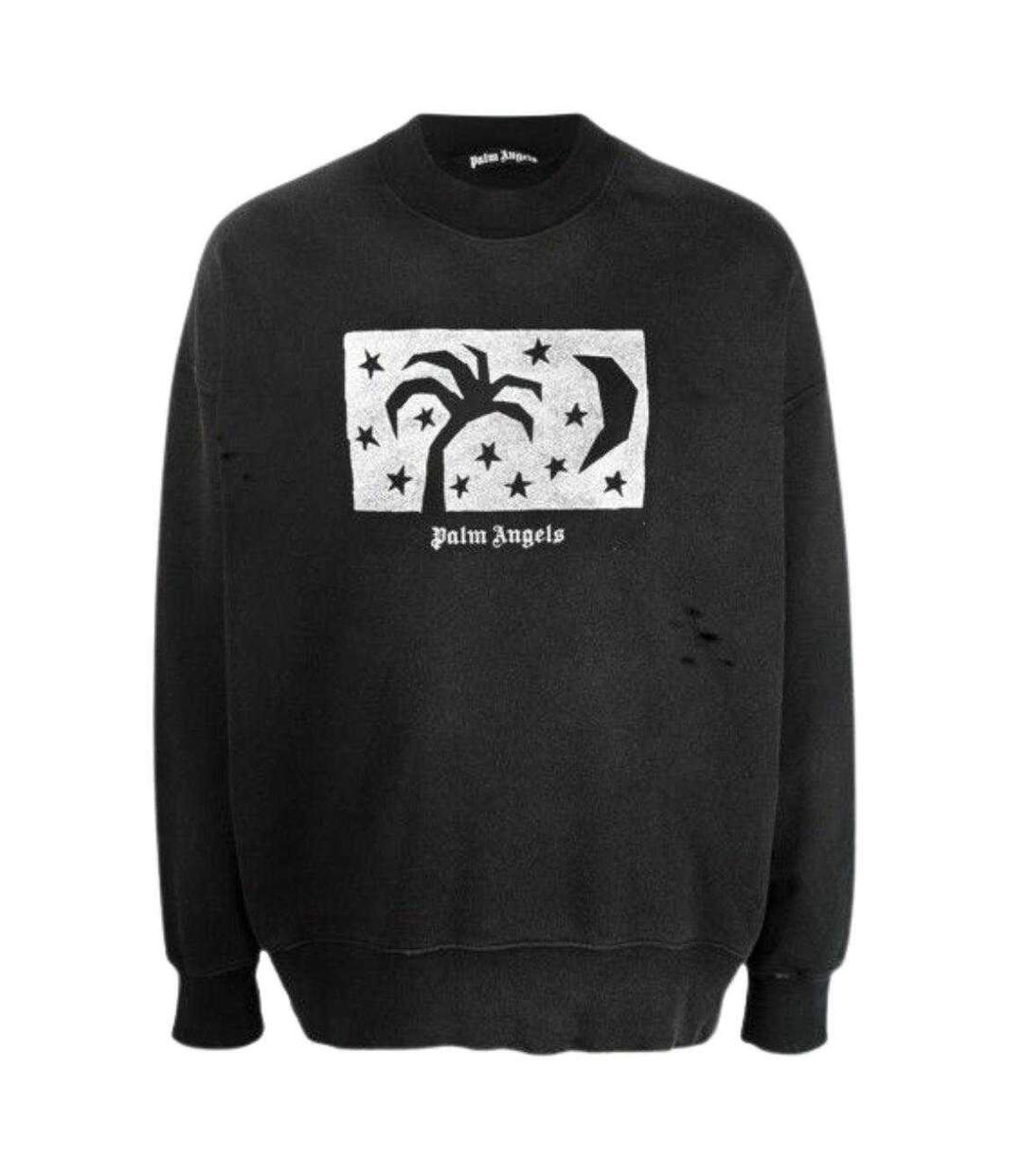 Sweat Motif/style Bleu Nuit Homme Noir Palm Angels-2