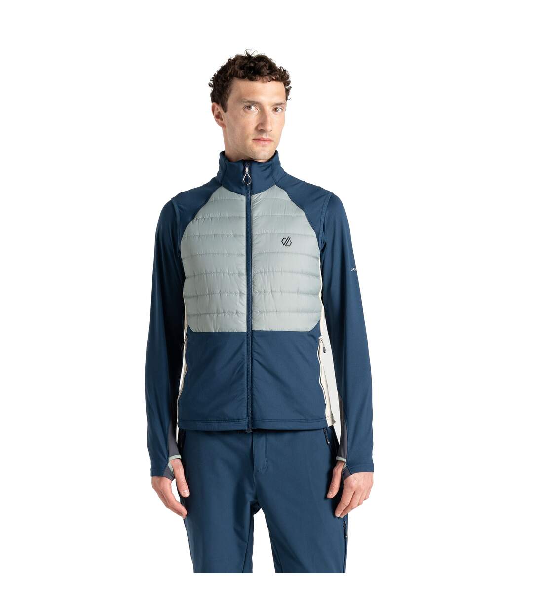 Mens Descending Gilet Lilypad Green Moonlight Denim Dare 2B-4