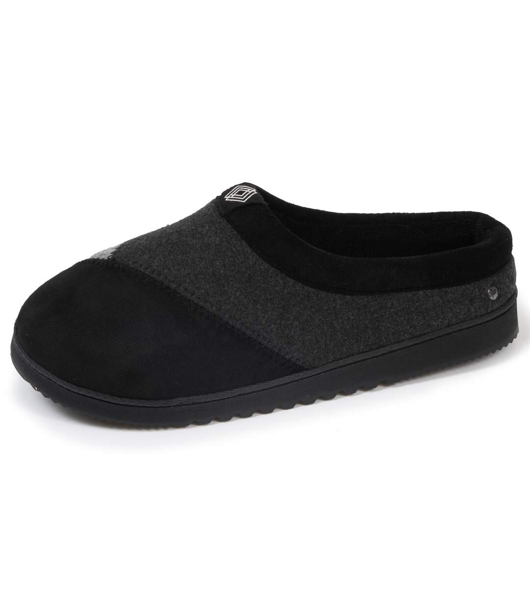 Isotoner Chaussons Mules homme polaire, chauds, semelle confort-1