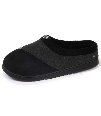 Isotoner Chaussons Mules homme polaire, chauds, semelle confort