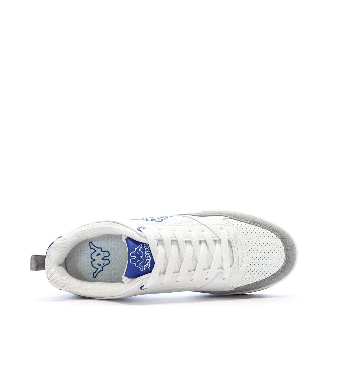Baskets blanches/bleu homme kappa logo manis-4