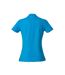Womens/ladies Plain Polo Shirt Turquoise Clique-2