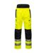 Mens pw3 extreme hi-vis waterproof trousers yellow/black Portwest-1