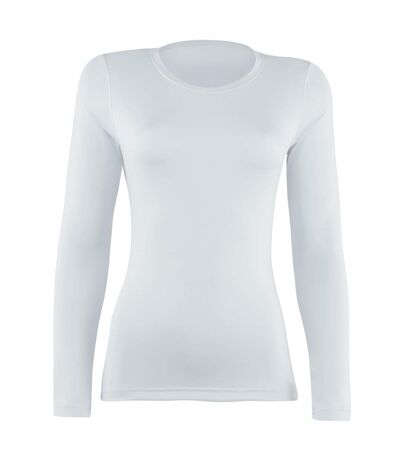 T-shirt base layer à manches longues femme blanc Rhino