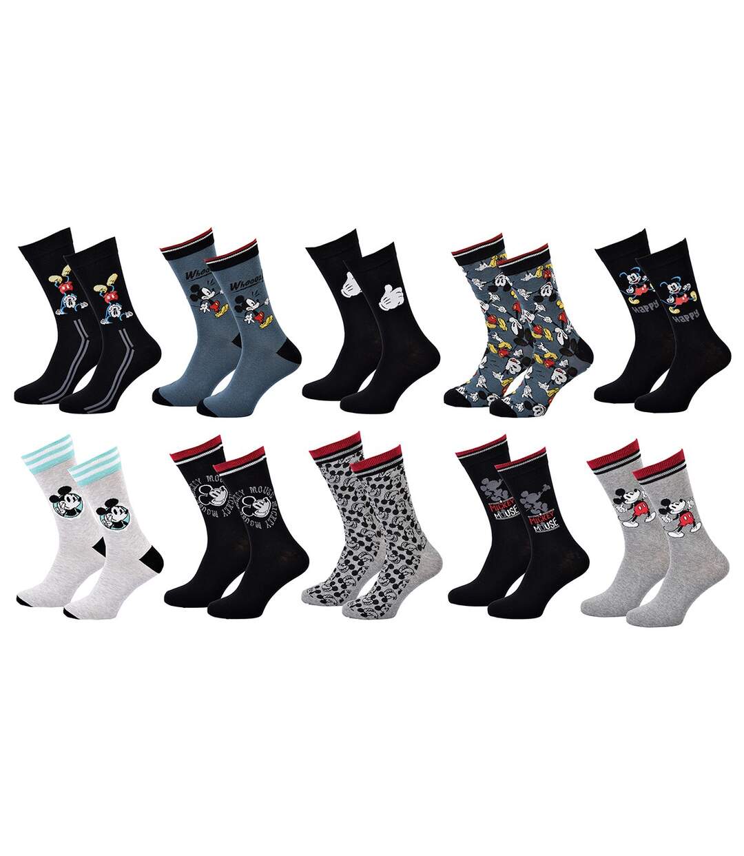 Chaussettes Pack HOMME MICKEY Pack de 10 Paires 8340