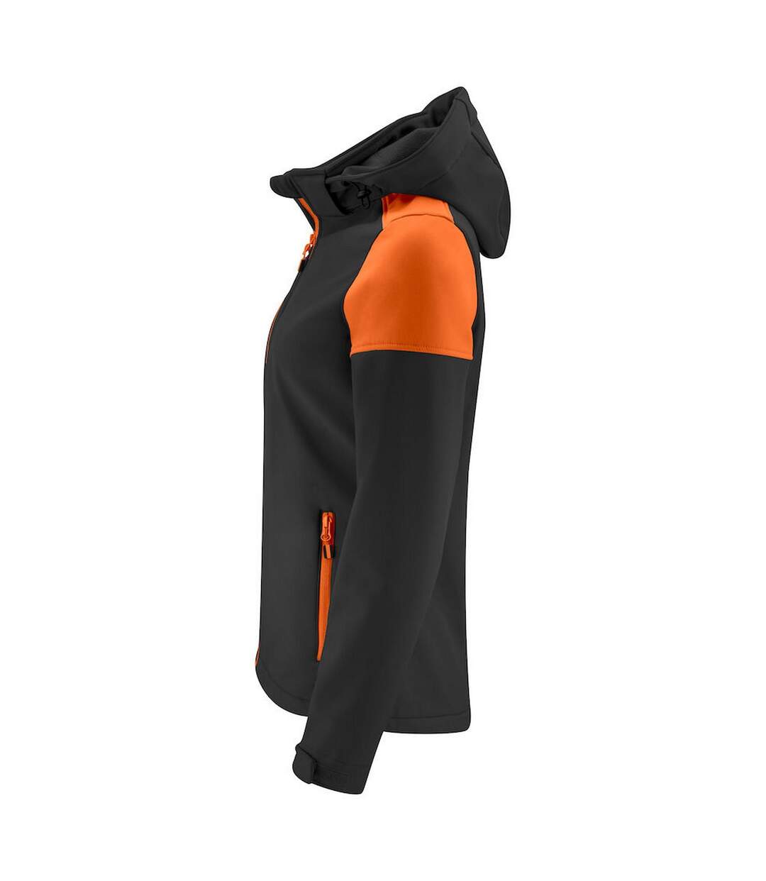 Veste Softshell Prime Femme Noir Orange Printer-3