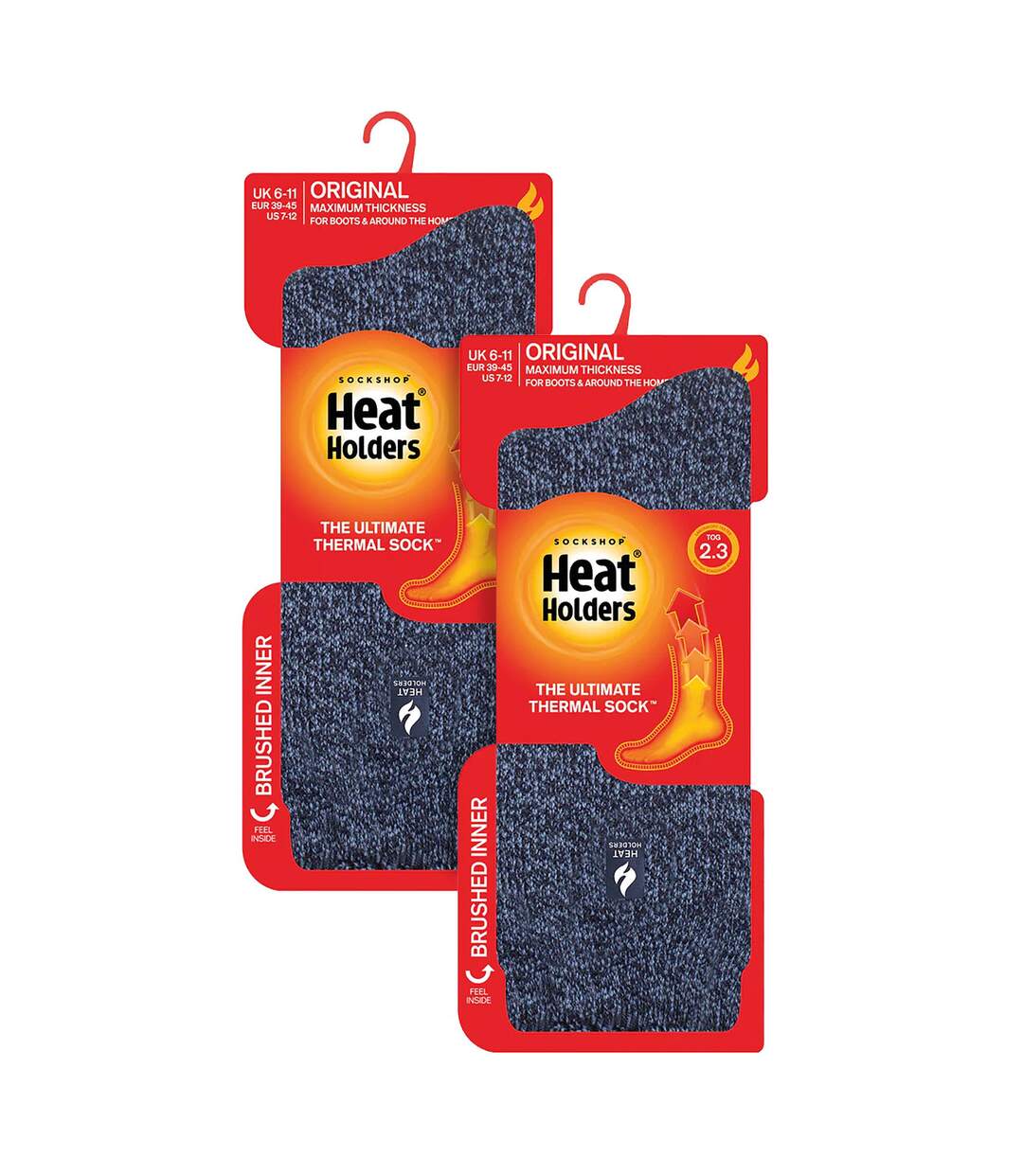 Lot de 2 chaussettes thermiques originales pour hommes-2