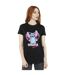 Disney Womens/Ladies Lilo And Stitch Ohana Forever Heart Cotton Boyfriend T-Shirt (Noir) - UTBI30197-2