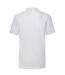 Fruit of the Loom Mens Plain Heavyweight Polo Shirt (White)