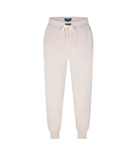 Mens Cotton Blend Tapered Joggers Stone Ralph Lauren