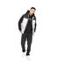 Mens chemerley hooded vest putty/black Crosshatch