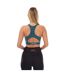 Womens/ladies Series-3 Active Sports Bra Teal Skins-2