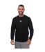 Mens Logo Printed Crew Neck Sweatshirt Black DKNY-1