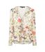 Womens/ladies Monica Long-sleeved Blouse White Multicoloured French Connection-2