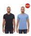 Pack Of 2  Mens T-shirt  Black Blue Emporio Armani-2