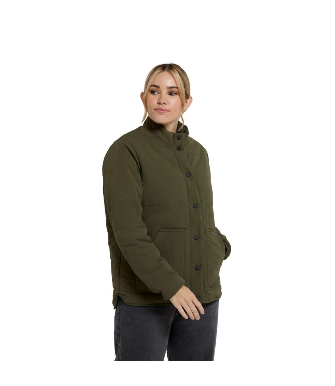 Doudoune matelassée dune femme vert Animal