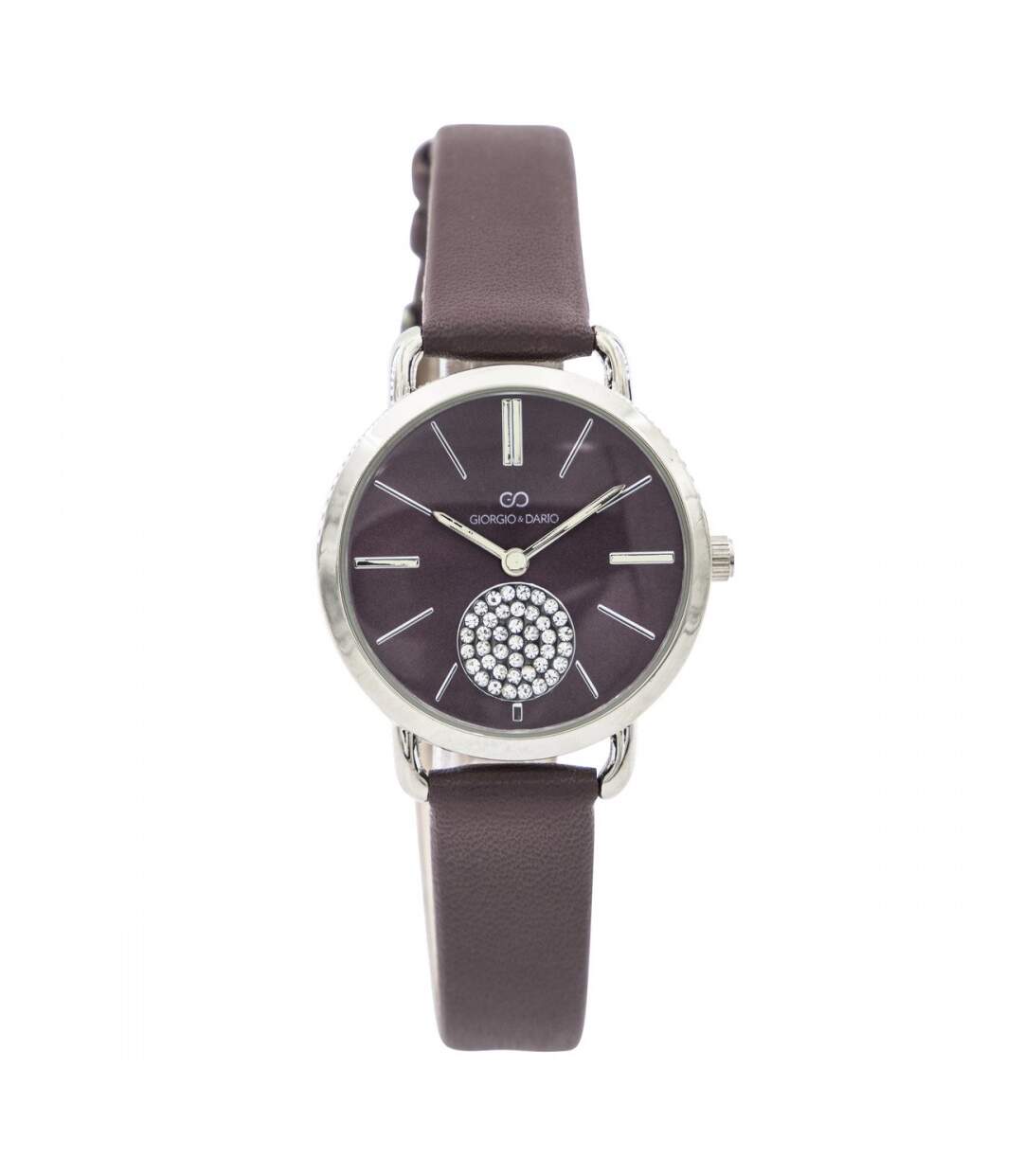 Belle Montre Femme Violet GIORGIO Strass-1