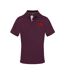 Mens Collared Short-sleeved Polo Shirt Red Aquascutum-1