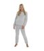 Forever Dreaming Womens/Ladies Sherpa Fleece Pajama Set (Gray)