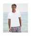 T-shirt col v original homme blanc Fruit of the Loom-4