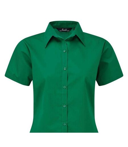 Chemisier À Manches Courtes Femme Vert Émeraude Premier