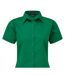 Chemisier À Manches Courtes Femme Vert Émeraude Premier-2