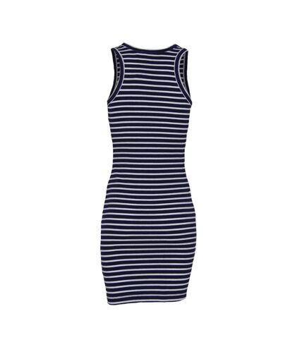 Brave Soul Womens/Ladies Sleeveless Striped Mini Dress (Navy) - UTUT1707
